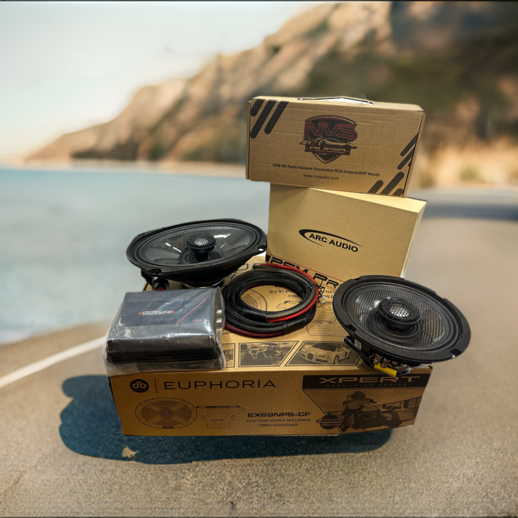 2023.5 / 2024 / 2025 Harley Davidson 4 speaker plug and play audio package with 800 watt amp and dsp