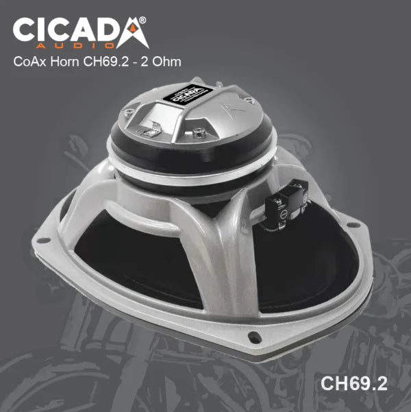 CICADA AUDIO CH69 PRO COAXIAL HORN SPEAKER 6X9" (2Ω AND 4Ω)