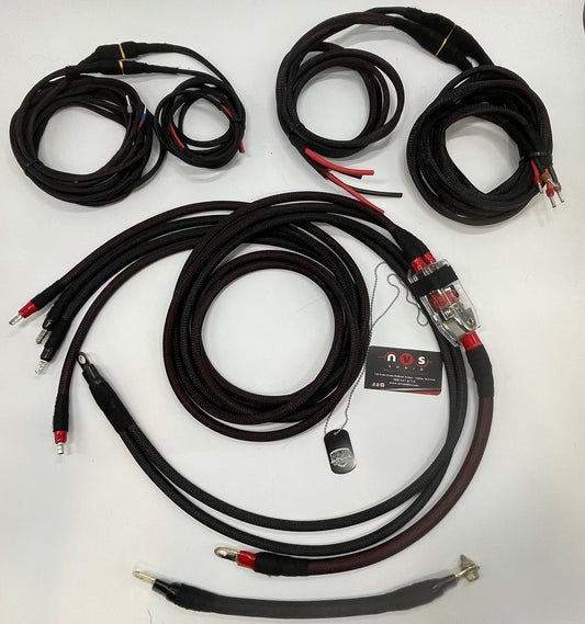 NVS Audio wire harness stage 5 ( 2 amps in the fairing 4 gauge )  power harness only with fuse block , fuses and upgraded ground