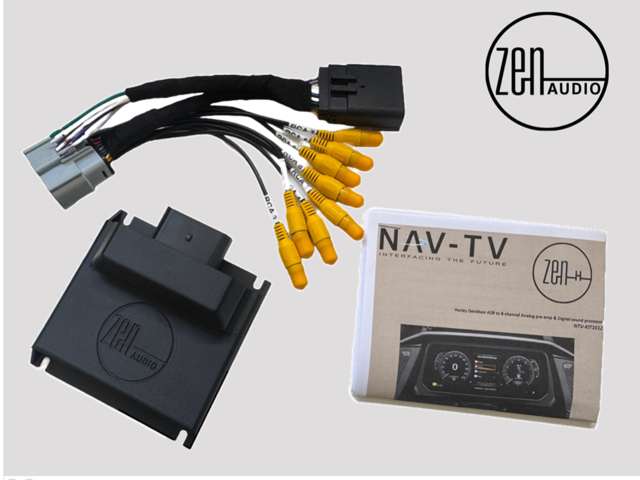 Nav TV Zen H A-B interface for Harley-Davidson a to b
