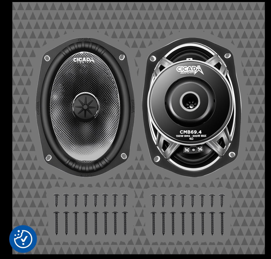 Cicada CMB 6x9  CMB69 6 X 9-inch Pro Mid-Bass  4 ohm or 2 ohm PAIR