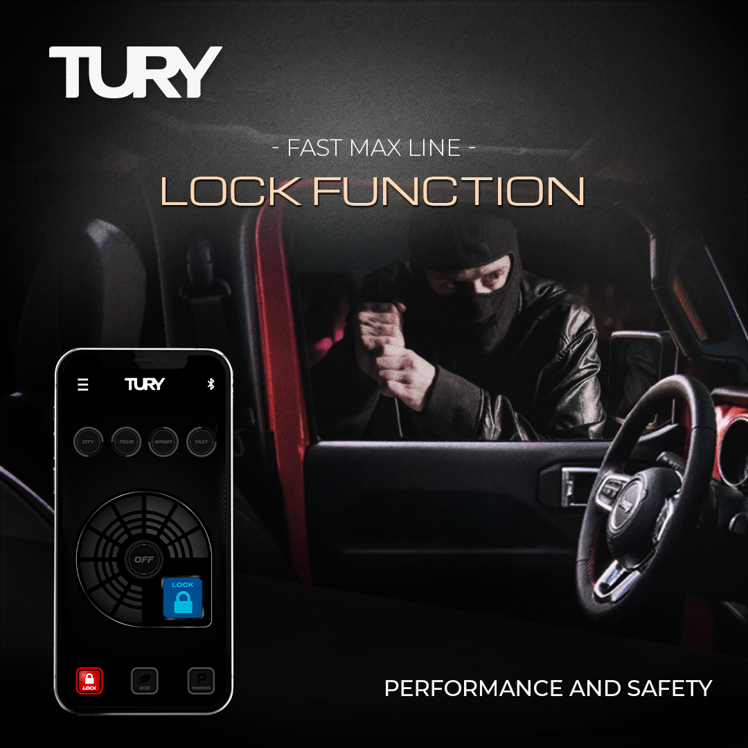 Tury Fast Throttle controller with peddle lock out for security and anti theft