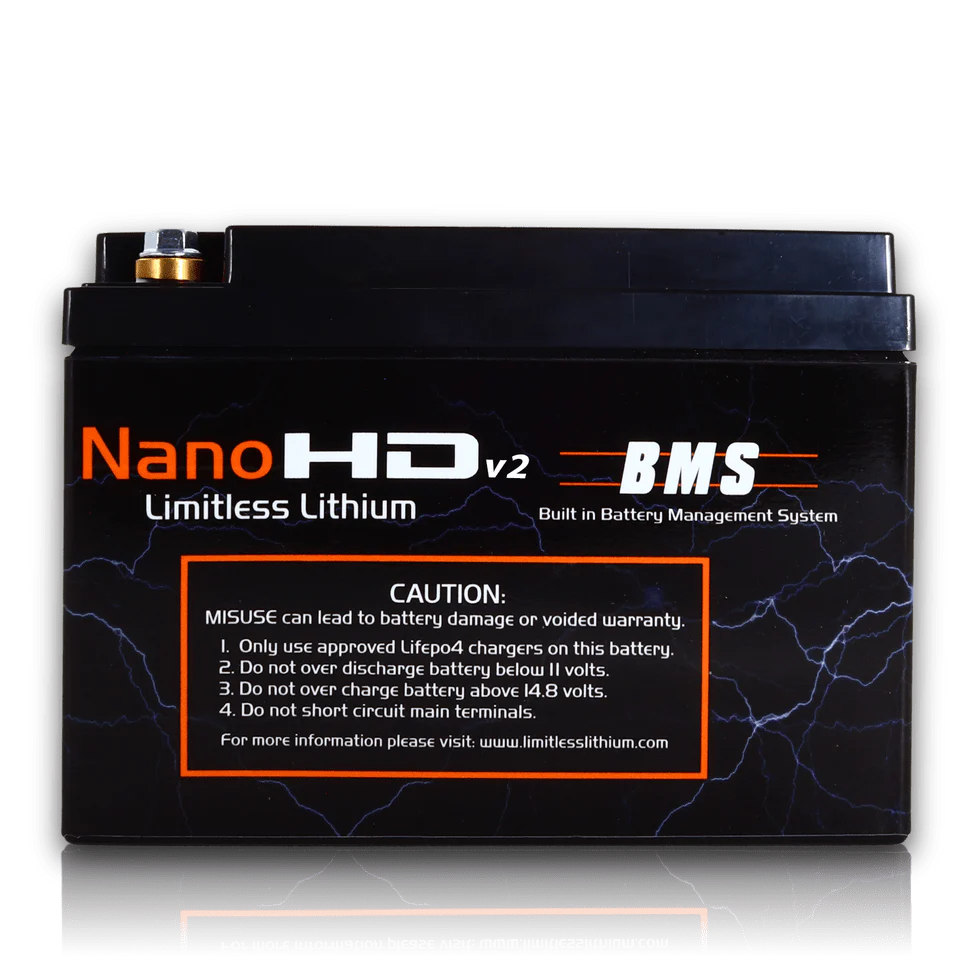 LIMITLESS LITHIUM NANO NANO-HDV2 30AH Harley Battery with charger