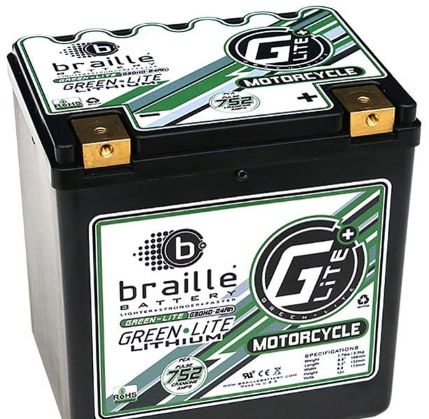 BRAILLE G30HC Lithium HARLEY DAVIDSON Battery with charger